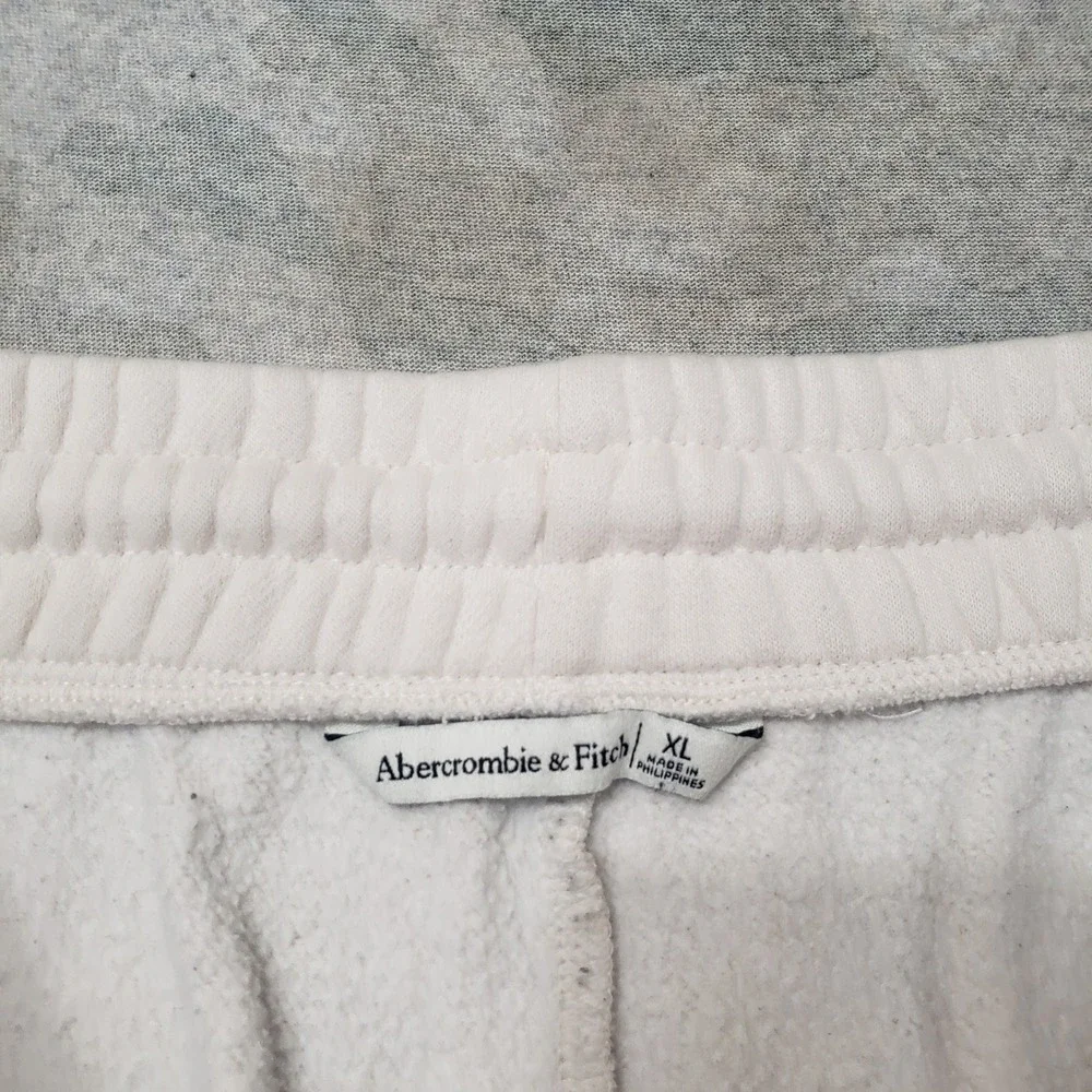 Abercrombie & Fitch Sweat Shorts Womens XL Beige Drawstring Casual